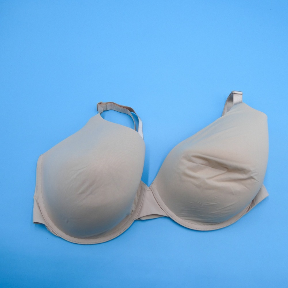 Victoria's Secret Bra Womens 38DDD T-Shirt Lightly Lined Demi Nude Beige Nylon